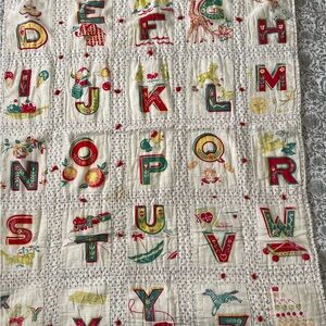 Vintage Baby Alphabet Quilt